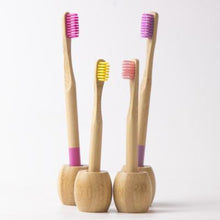 Load image into Gallery viewer, Bamboo toothbrush holder
