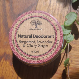 Brand Zero Natural Deodorant 30ml