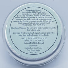Load image into Gallery viewer, CBD Rub: Muscle and Skin Balm 50ml
